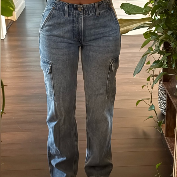 Denim Forum The 90s Edie Lo-Rise Cargo - Picture 2 of 6